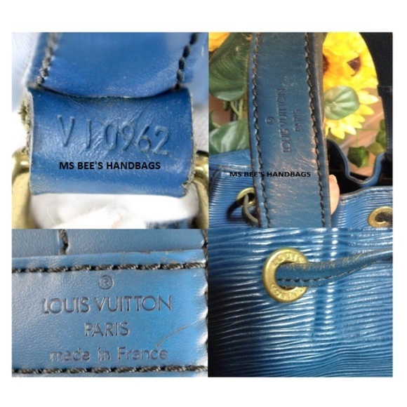 Authentic Large Louis Vuitton Noe Epi Leather Blue - Picture 2 of 8